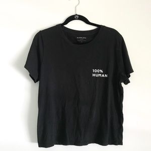 Everlane Box-Cut Tee 100% Human